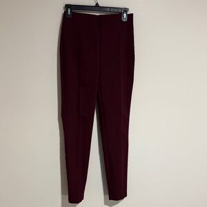 LOFT Slim Tapered Pants in Deep Burgundy